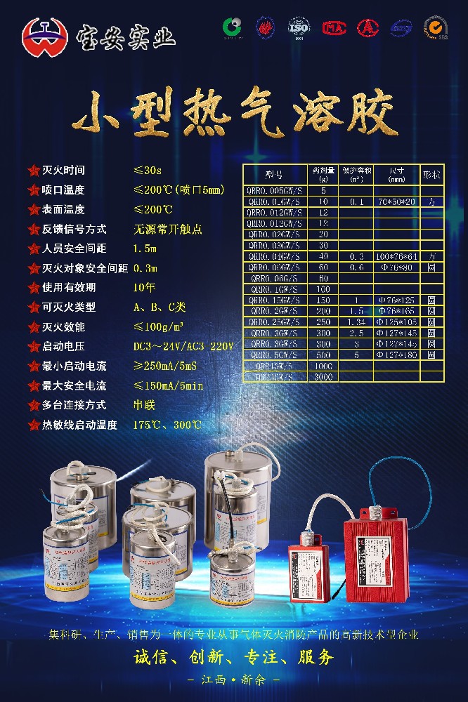 小型气溶胶灭火装置